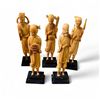 Image 1 : 5 Asian Deity Statues - 7" Tall on 1.5" x 2" Bases