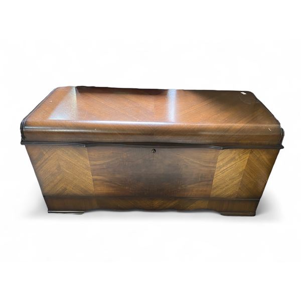 Vintage Wood Hope Chest - Locked - No Key