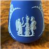 Image 4 : Pair of Wedgwood Blue Jasperware 6" Vases