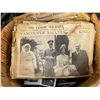 Image 2 : 1939 and 1950s Vancouver Newspapers in Large Rattan Basket