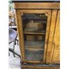 Image 3 : Antique Sideboard with 1 Wood & 2 Glass Doors - 15" deep x 60" wide x 43" tall