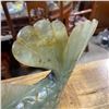 Image 3 : Antique Hand Carved Green Jade Koi Fish - 2" x 9" x 6" tall