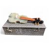 Image 1 : Carved Stone Violin in Presentation Box - 2" x 5" x 13" long