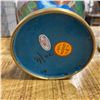 Image 2 : Matched Pair of Vintage Cloisonne Vases - each is 11" tall x 6" diameter