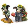 Image 1 : Mary Moo Moo's John Deere Theme Cows In Original Box