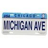 Image 2 : Group of License Plates - Michigan, Illinois & Fremont St