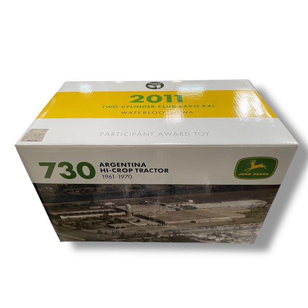 John Deere 730 Argentina 1961-1970 1/16 Scale Diecast 2011 Two-Cylinder Expo XXI In Original Box