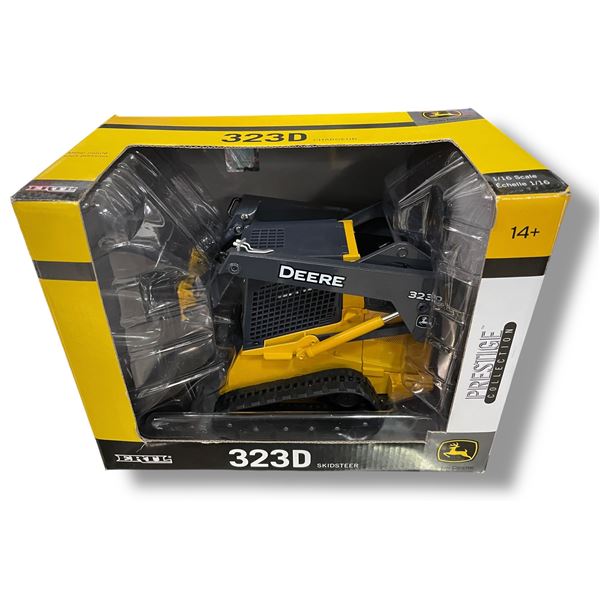 John Deere Prestige Collection 323D Skid Steer 1/16 Scale Diecast Metal In Original Box