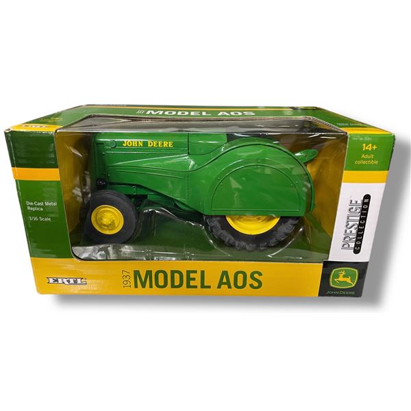 John Deere 1937 Model AOS Prestige Collection 1/16 Scale Diecast Metal In Original Box