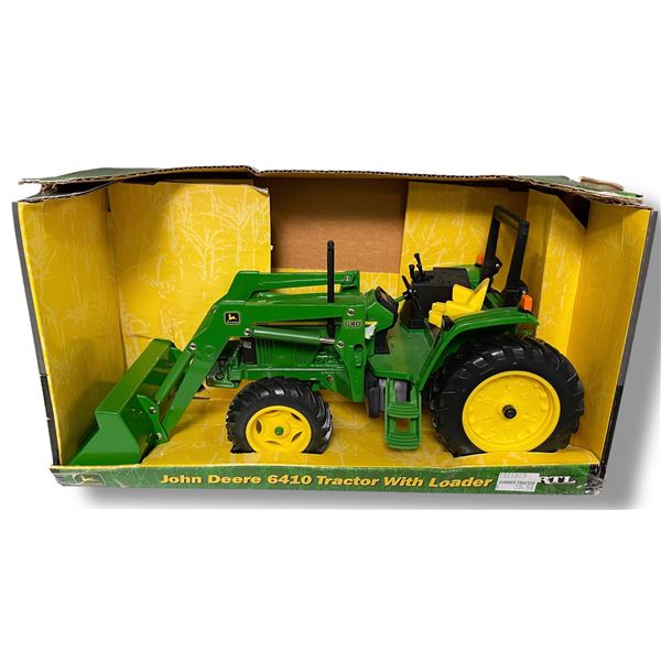 John Deere 6410 Tractor w/Loader 1/16 Scale Diecast Metal In Original Box
