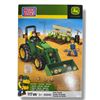 Image 1 : Mega Bloks John Deere Farm Tractor w/ Figures & Tools (117 pcs)