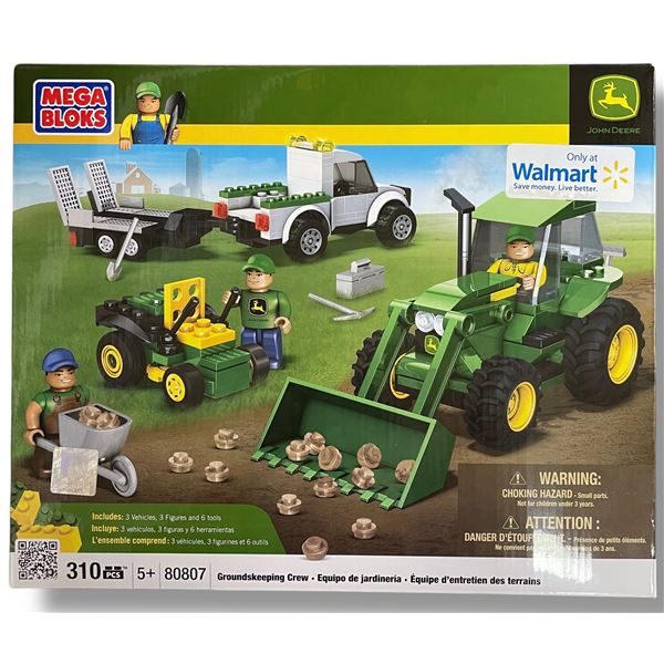 Mega Bloks John Deere Groundskeeping Crew Set 310 pcs