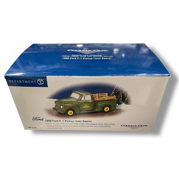 Department 56 1950 Ford F-1 Pickup John Deere Diecast Classic Car