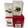 Image 1 : 4 Hallmark Keepsake Ornaments (Tonka & John Deere) “2015, 2018, 2019, 2021"