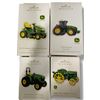 Image 1 : 4 Hallmark Keepsake John Deere Ornaments (Model D, 4120, LA135 Limited Edition, 7930 Tractor)