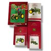 Image 1 : 4 Hallmark & Carlton Keepsake John Deere Ornaments (Model 60 Pedal Tractor, Model A, 7410, 3038E)