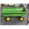 Image 3 : John Deere Diecast Metal Green Hay Wagon & Forage Harvester - Farm Implement Toys