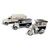 Image 1 : 3 See's Candies Diecast Delivery Truck, Motorcycle & Wagon 3 Piece Set