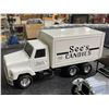 Image 4 : 3 See's Candies Diecast Delivery Truck, Motorcycle & Wagon 3 Piece Set