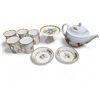 Image 1 : 9 Pcs. China Selection - Eversham Tea Pot, Noritake, Royal Heritage and Mikasa China