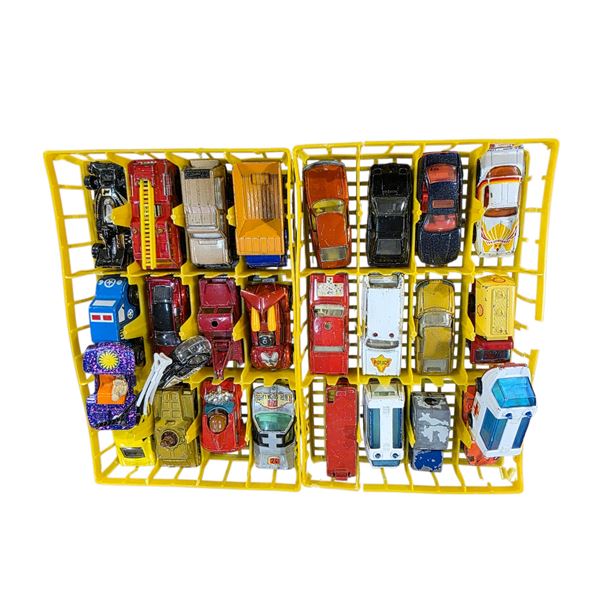 2 Trays of Vintage Hot Wheels & Other Cars - 24 Cars in total