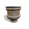 Image 1 : Large Antique Brass Planter from Cairo, Egypt -  19" Tall x 19" Diameter
