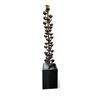 Image 1 : Tall Water Fall Feature with Metal Bowls - 73" Tall