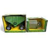 Image 1 : John Deere Gravity Wagon & Bale Mower with Bale - Ertl 1:16 Scale Diecast #15125 & 15041 in Original