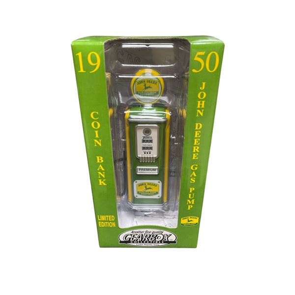 John Deere 1950 Gas Pump Coin Bank by Gear Box - Ltd. Edition 1:16 Scale Diecast in Original Box