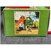Image 2 : John Deere Logo Mini Pail, Mailbox Tin Bank & 2 Hallmark Keepsake Ornaments in Original Boxes