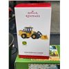 Image 3 : John Deere Logo Mini Pail, Mailbox Tin Bank & 2 Hallmark Keepsake Ornaments in Original Boxes