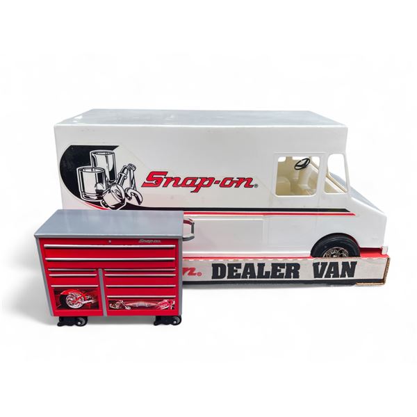 Snap-On Dealer Van & Snap-On Chopper Mini Tool Cabinet - Van is 6" x 16" x 6" Tall