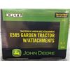 Image 6 : John Deere  X585 Garden Tractor w/Attachments - Ertl  1:16 Scale Diecast #15509 in Original Box