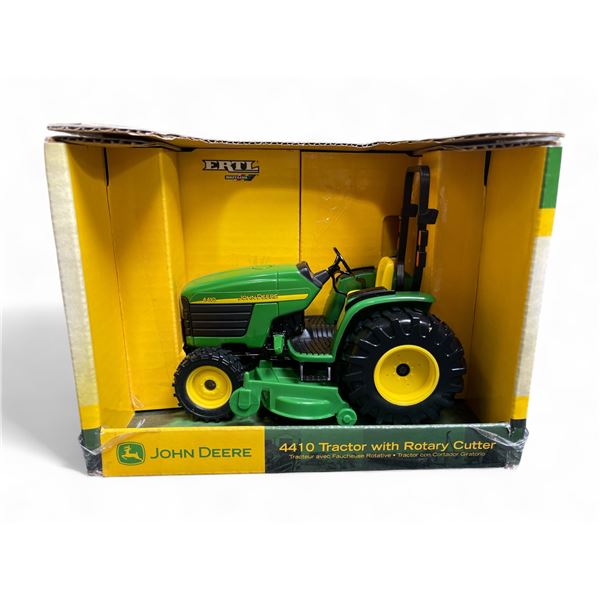 John Deere4410 Tractor with Rotary Cutter - Ertl 1:16 Scale Diecast #15967 in Original Box