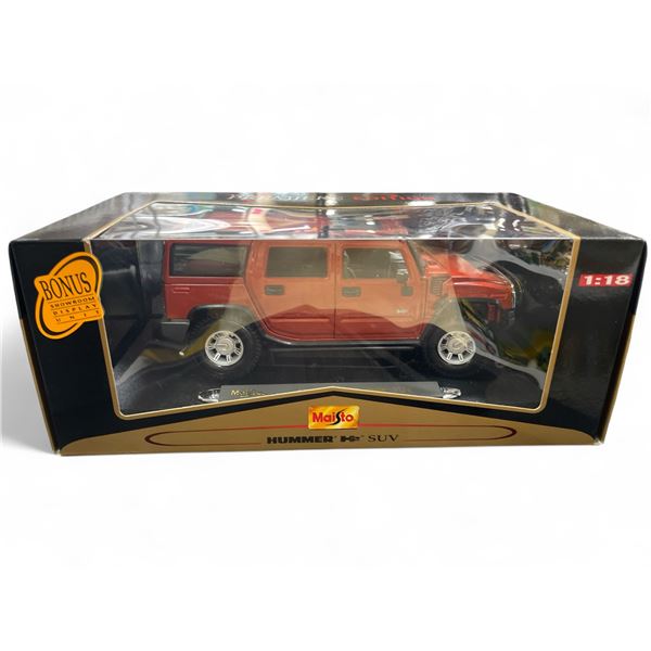 Maisto Premier Edition Hummer H2 SUV Model - 1:18  Diecast with Plastic Parts in Original Box
