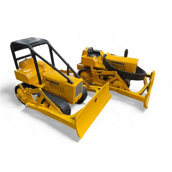 2 John Deere Crawler / Bulldozers - Ertl 1:16 Scale Diecast Models - No Boxes
