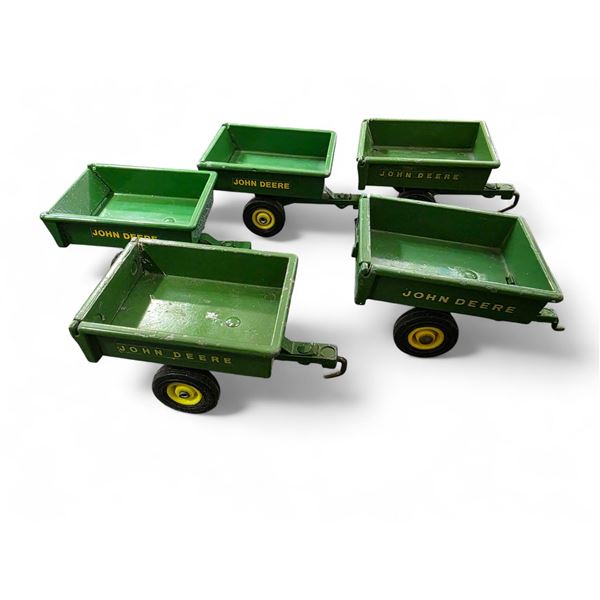 5 John Deere Mini Utility Tractor Trailers - No Boxes