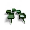 Image 3 : 5 John Deere Mini Utility Tractor Trailers - No Boxes