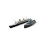 Image 1 : Vintage Tootsie Toy "K880 Naval Destroyer" &  Dinky Toys "Ocean Liner" - No Boxes