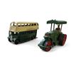 Image 1 : Vintage Dinky Toys "Double Decker Bus" & "Aveling Barford Diesel Roller" by Meccano England - No Box