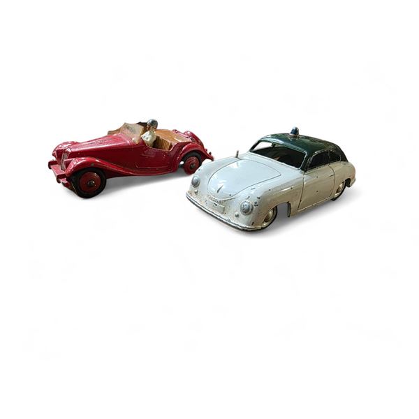 Vintage German Marklin Toys "Porche" & Dinky Toys "MG Midget 108" - No Boxes