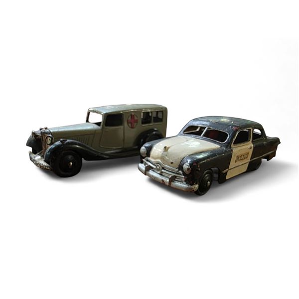 Vintage Dinky Toys "Ford Sedan" & "Bentley Ambulance" by Meccano England - No Boxes
