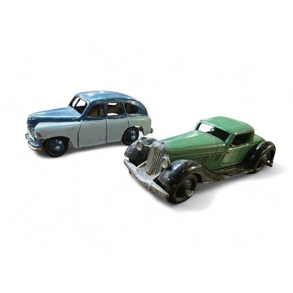 Vintage Dinky Toys "Vanguard" and "Bently 2-Seater Sports Coupe" by Meccano England - No Boxes