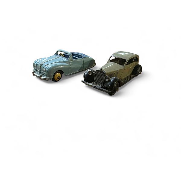 Vintage Dinky Toys "Austin Atlantic Convertible" & "Rolls Royce" by Meccano England - No Boxes