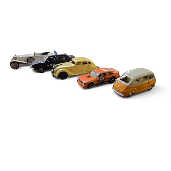 5 Piece Variety Lot of Vintage Toy Cars - No Boxes