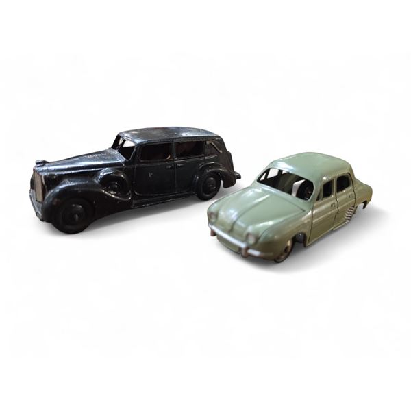Vintage Dinky Toys "Packard" & "Renault Dolphine" by Meccano England - No Boxes