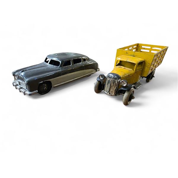 Vintage Dinky Toys "Hudson Sedan" & Market Gardener's Lorry" by Meccano England - No Boxes