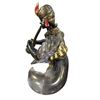Image 2 : 1960s Gino Cenedese & Alfredo BarBarbini Murano Glass Snake Charmer - 10" Tall x 8"wide - Chip out o