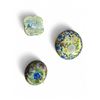 Image 1 : 3 Elaborately Decorated Cloisonne Trinket Boxes - Apple is 2" tall x 2.5" diameter