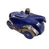 Image 2 : James Sadler Blue Glazed Pottery Racing Car Teapot - Made in England